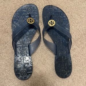 Tory Burch jelly thora sandals size 9 navy